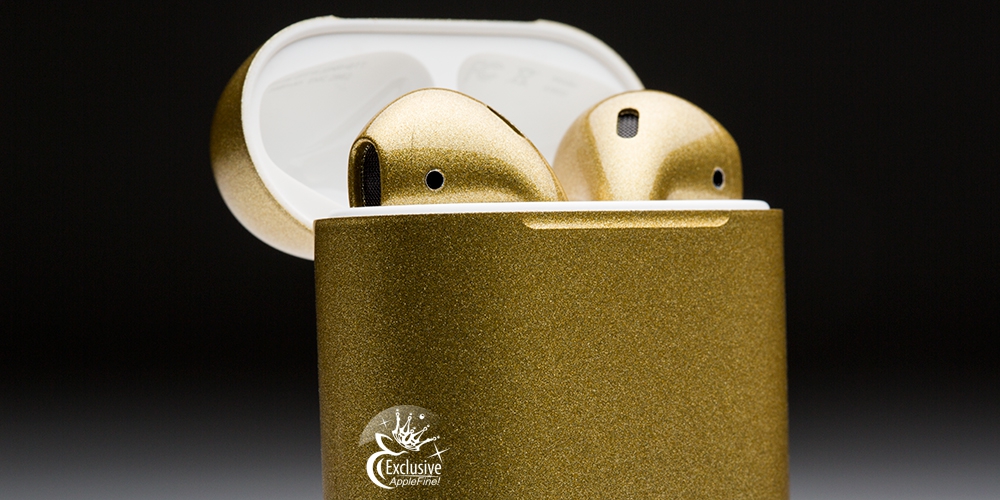Эксклюзивные наушники Air Pods Gold